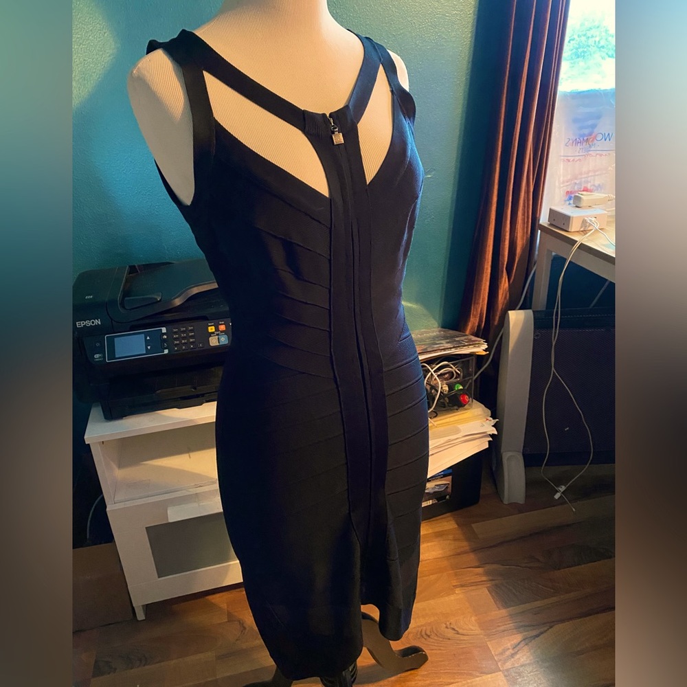Herve Leger Black Bodycon Dress